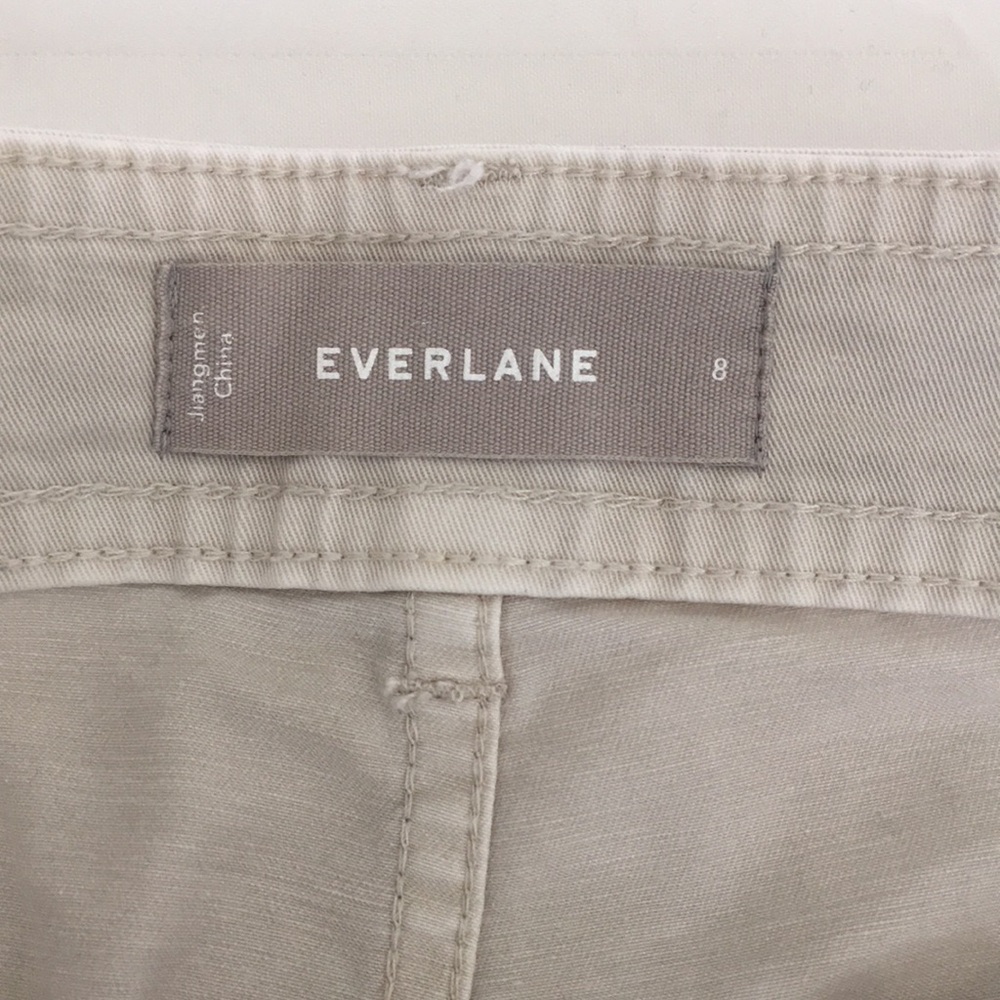 Everlane Beige Wide Leg Chinos, Size 8 - Picture 3 of 9